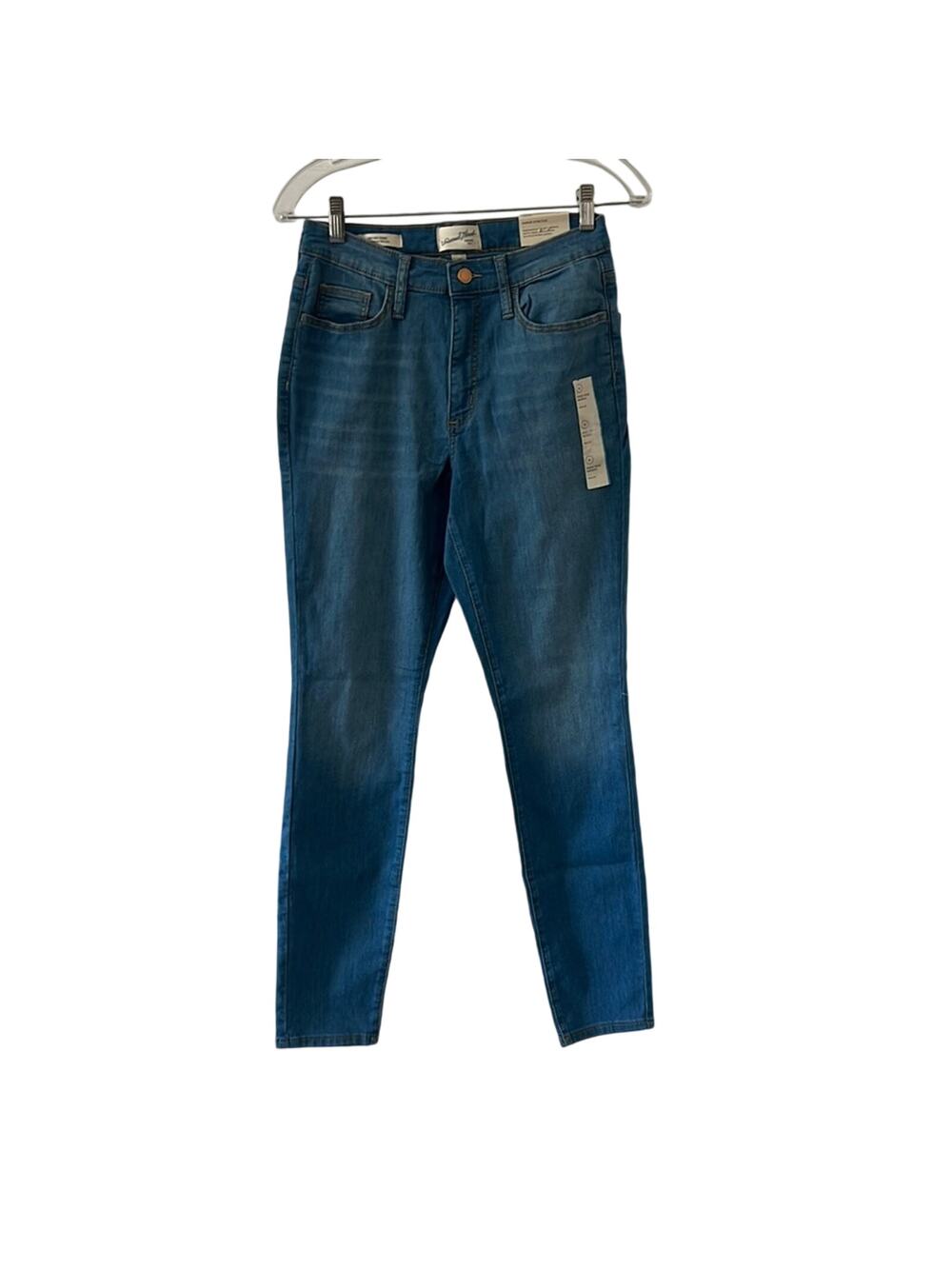 Universal Thread 6 Blue Super Stretch High Rise Skinny Slim Leg Jeans NWT